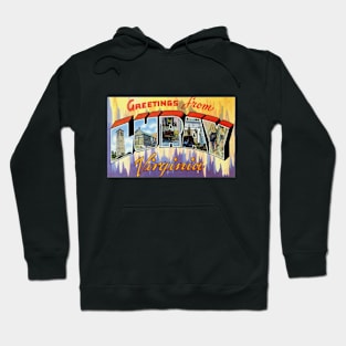 Greetings from Luray Virginia - Vintage Large Letter Postcard Hoodie